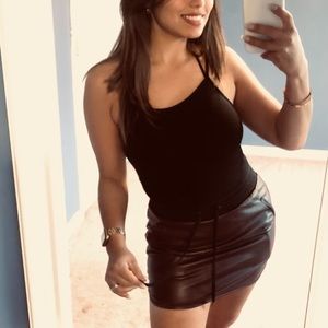 Faux Leather Skirt | Forever 21 | Size Small | Color Dark Brown